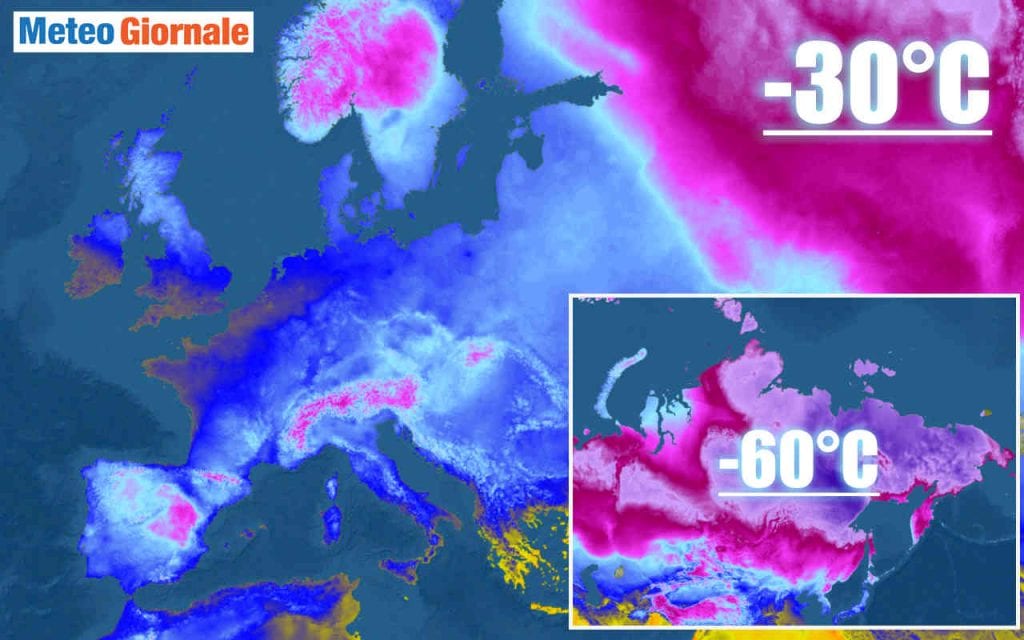 GELO siderale in Siberia, le ripercussioni meteo in Europa GELO siderale in Siberia, le ripercussioni meteo in Europa