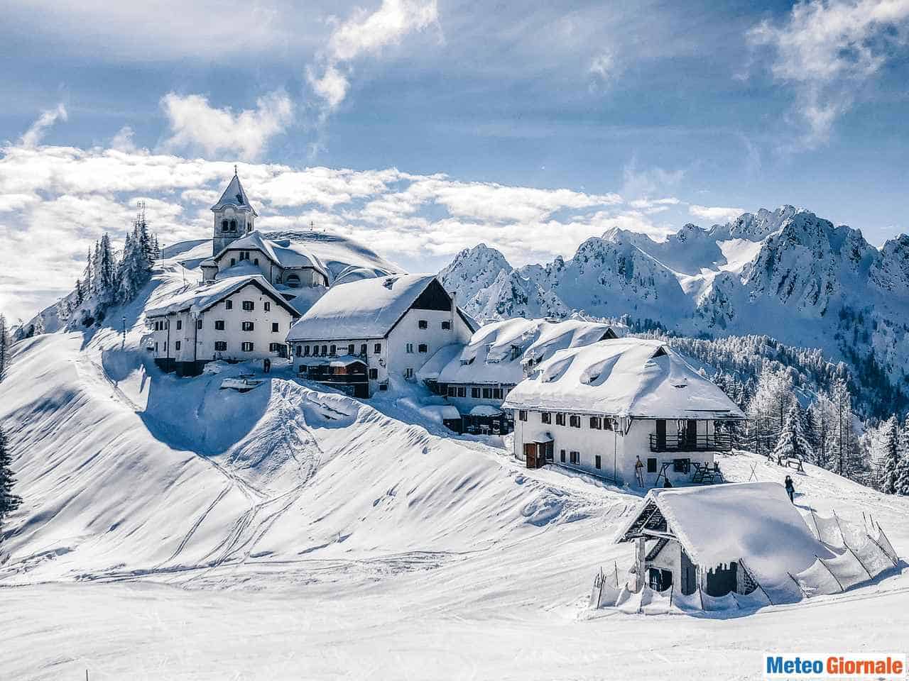 Meteo d'Inverno a fine Ottobre, neve in Italia a quote basse