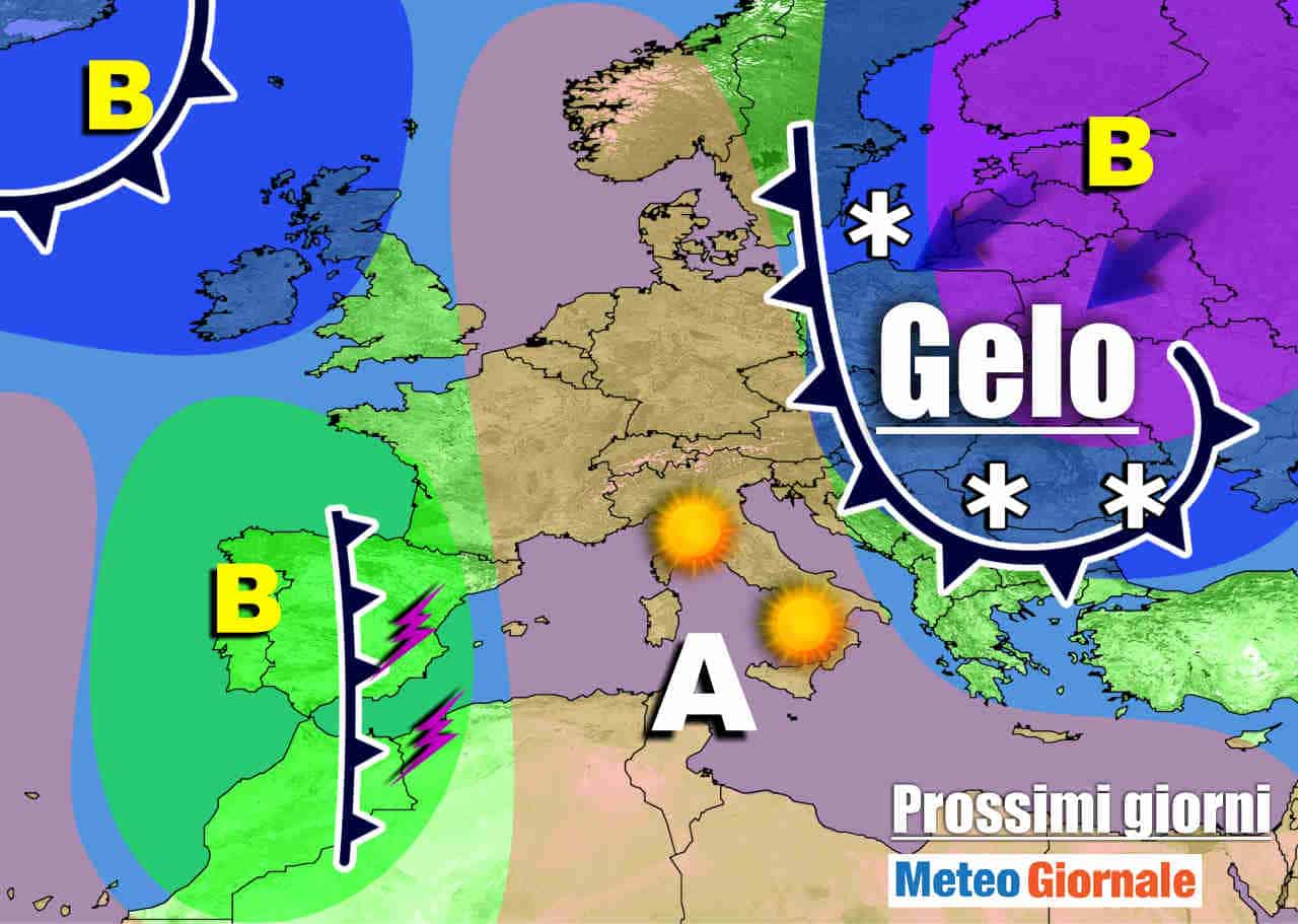 Meteo Italia: dal SUPER ANTICICLONE al possibile FREDDO DA EST