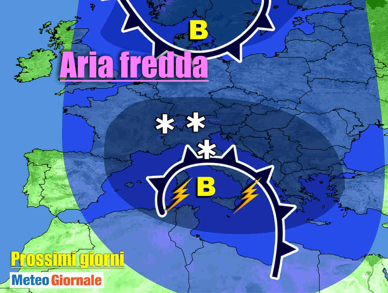 Meteo Italia: weekend più stabile e mite, poi FREDDO e NEVE in agguato
