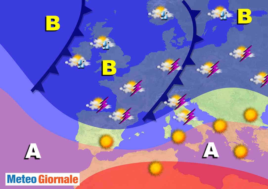 Ecco le BOMBE d'acqua a Giugno, Italia a marcato rischio meteo