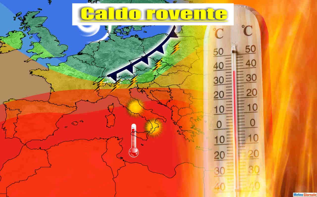 Il super CALDO giunge in Italia l’anticiclone africano