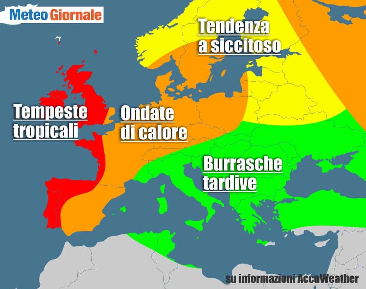 Meteo d’Autunno: FREDDO precoce, ma dapprima burrasche simil tropicali