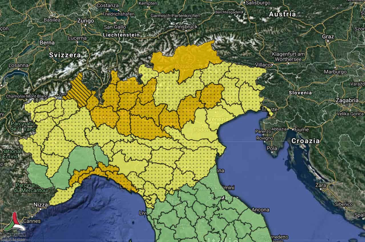 Nuova importante allerta meteo Protezione Civile