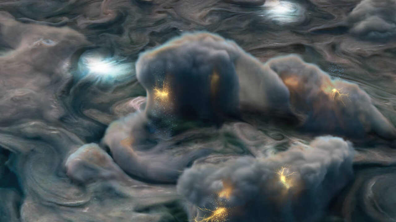 FULMINI e GRANDINE su Giove, novità incredibili e inaspettate