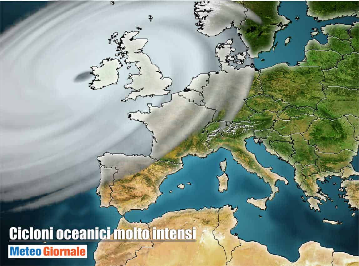 Meteo d’Autunno in Europa: super cicloni oceanici con forza d'uragano già a Settembre