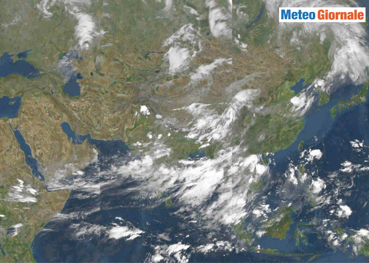 E' la stagione delle vere piogge monsoniche. Video Meteo