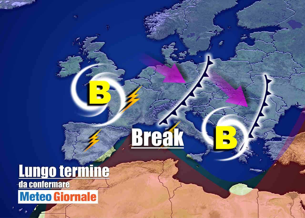 Meteo Italia 15 giorni: brusco STOP d'Estate 2020, rischio BURRASCA