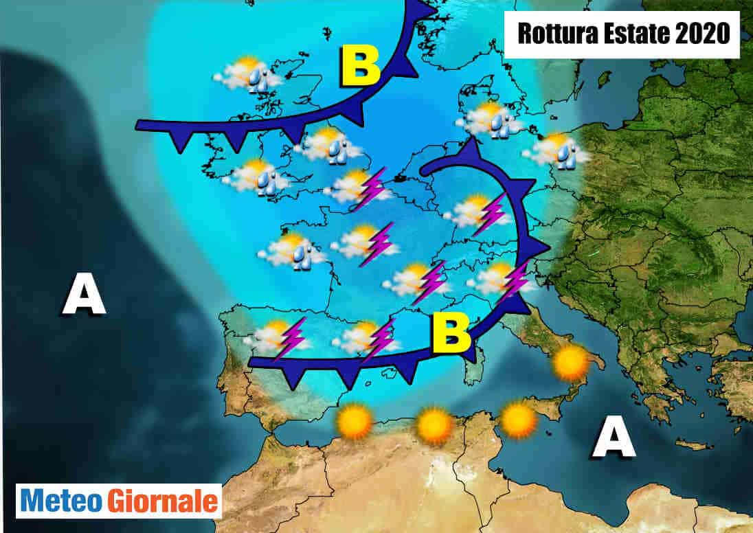 Rottura dell’Estate: previsione meteo lungo termine, l'evento atteso