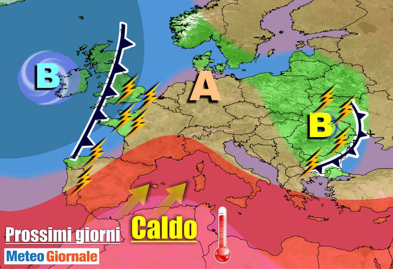 METEO 7 Giorni, SUBITO la BOLLA ROVENTE SAHARIANA, ma occhio al Weekend…
