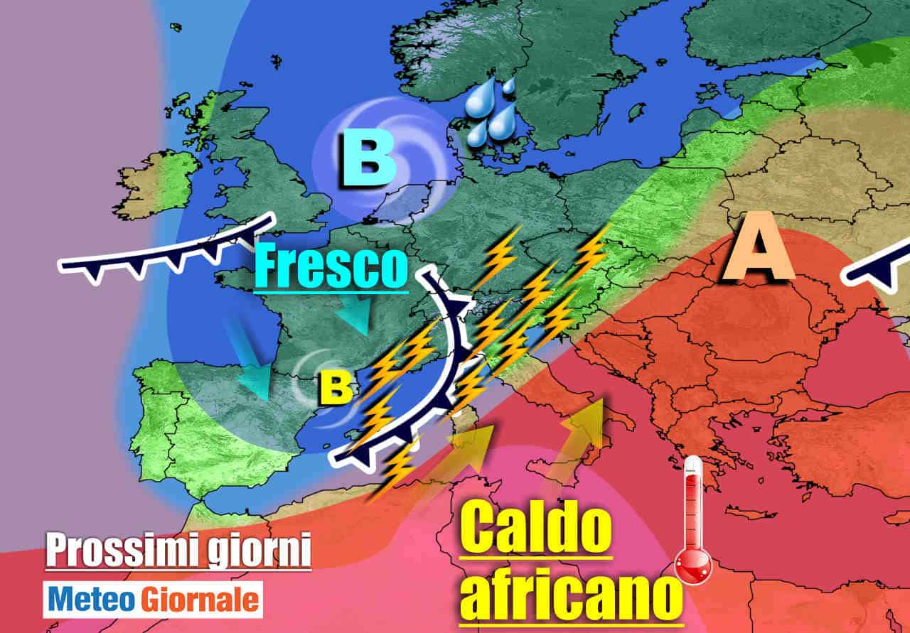 METEO Italia: MALTEMPO a partire dal Nord, arriva AUTUNNO. CALDO spodestato