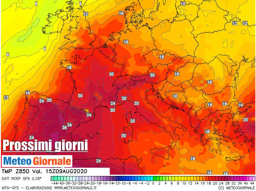 proiezione 9 agosto 2020