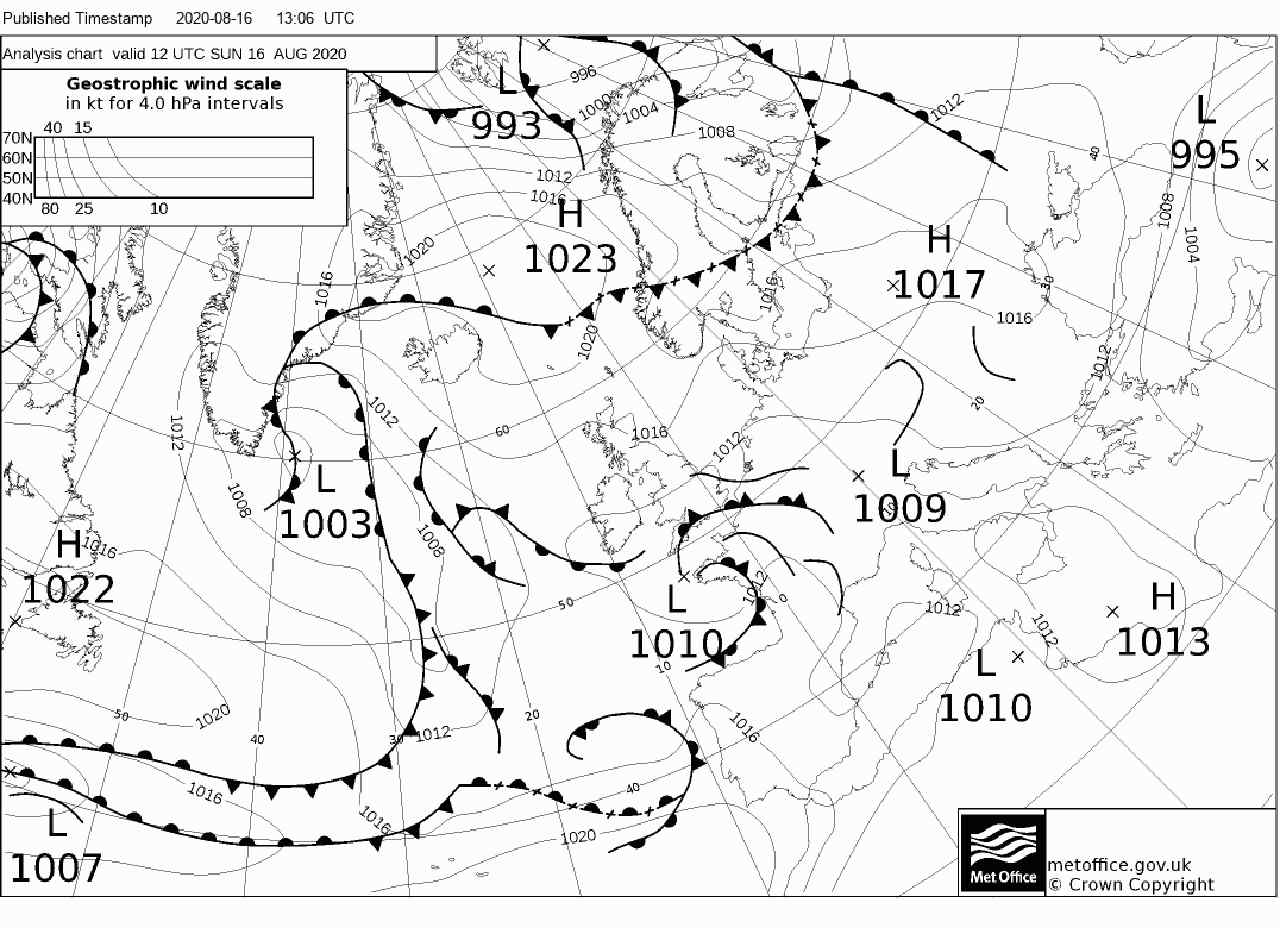 situazione meteo al suolo