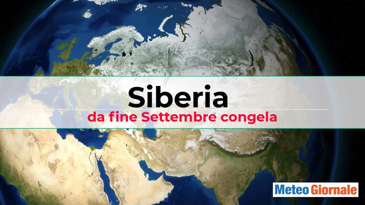 SIBERIA gelo in espansione per il meteo dell’Inverno
