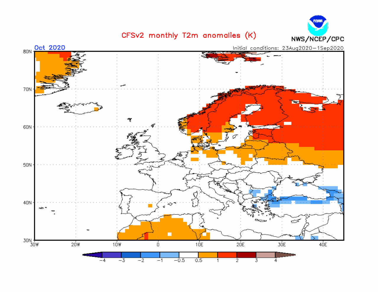 Meteo d'Ottobre dal centro matematico americano: BRUTTE NOTIZIE