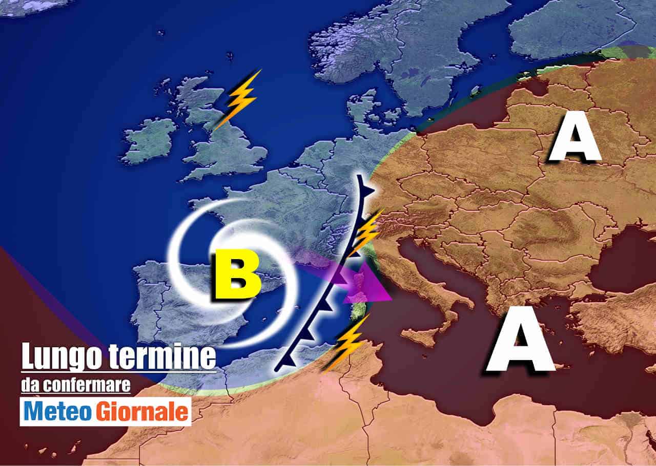 Meteo Italia valido 15 giorni: VORTICI atlantici insidieranno l’ANTICICLONE