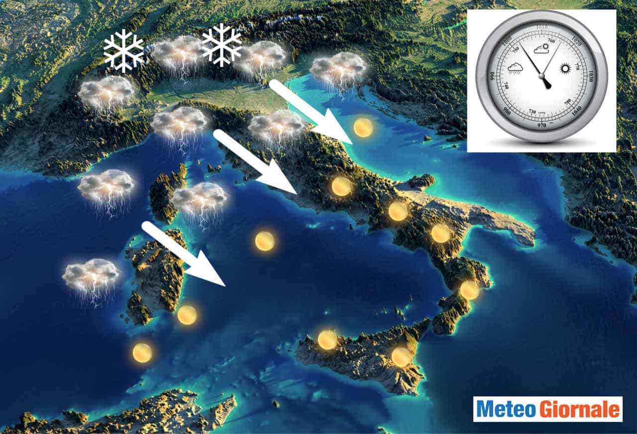 Non trascurate ciò che succede adesso e accadrà venerdì: è frutto del caos meteo climatico 2 meteo estremo con repentino cambiamento