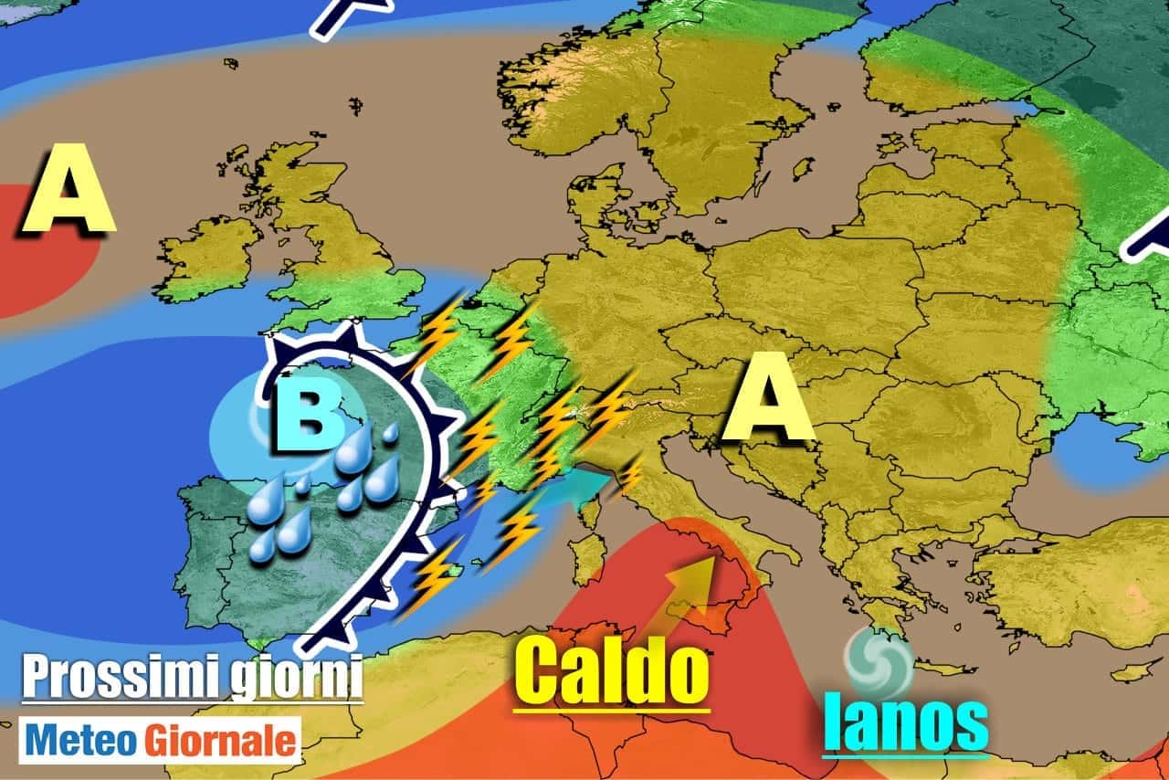 METEO 7 Giorni. In arrivo TEMPORALI, poi AUTUNNO la prossima settimana