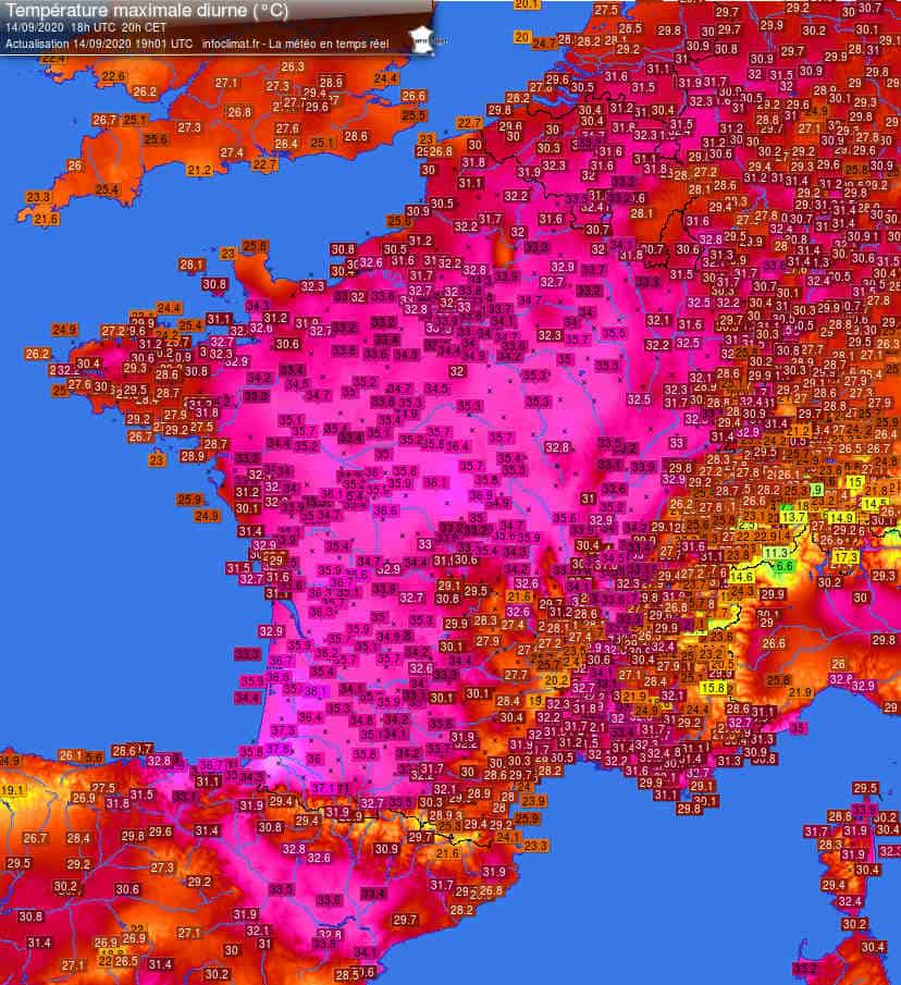 Meteo fa la STORIA in Francia: punte di 38 gradi, RECORD abbattuti