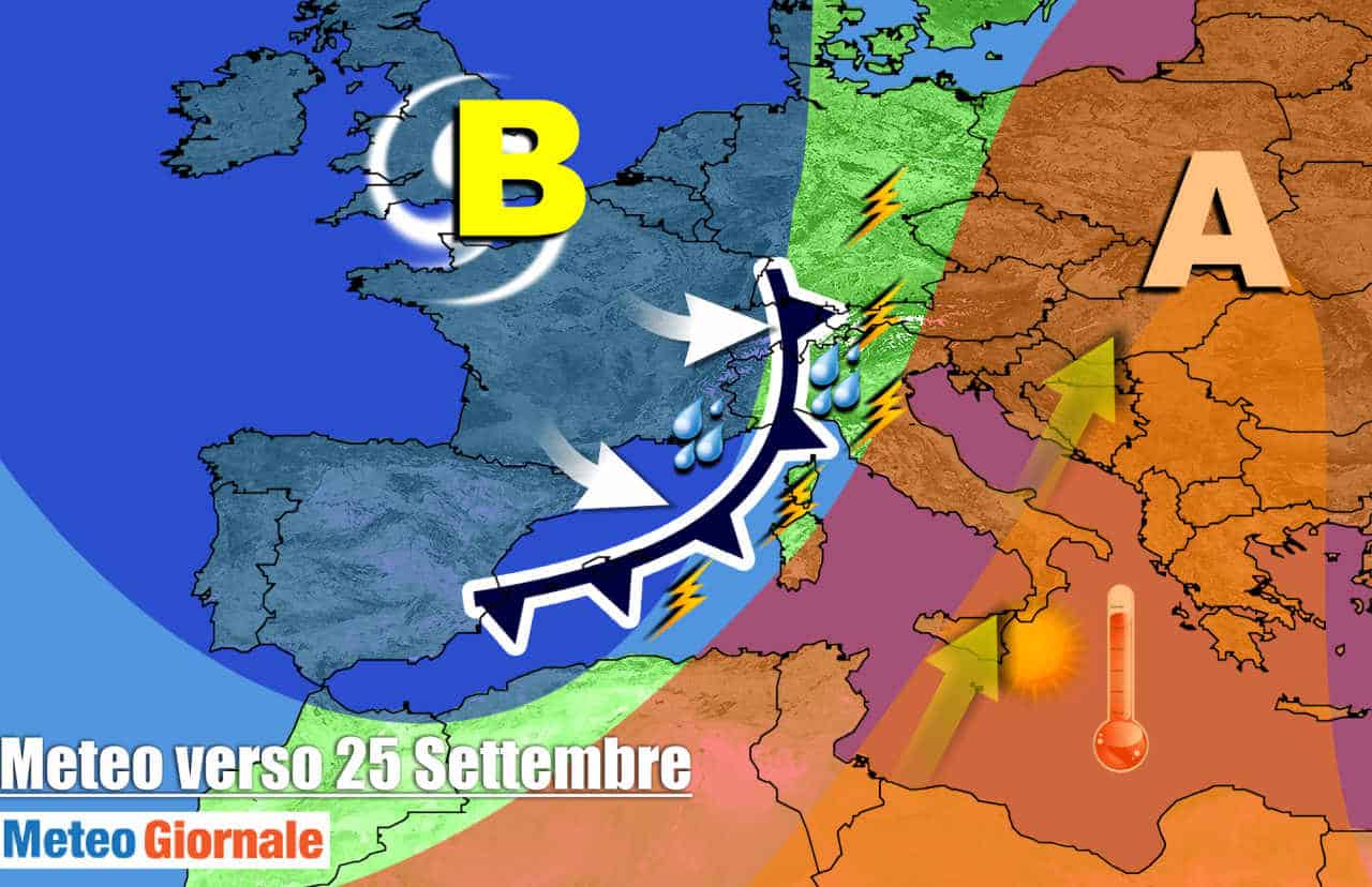 Meteo prossima settimana: perturbazioni all'assalto contro Alta Pressione