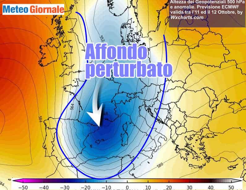 Meteo tendenza: forte maltempo in arrivo dal weekend, rischio nubifragi