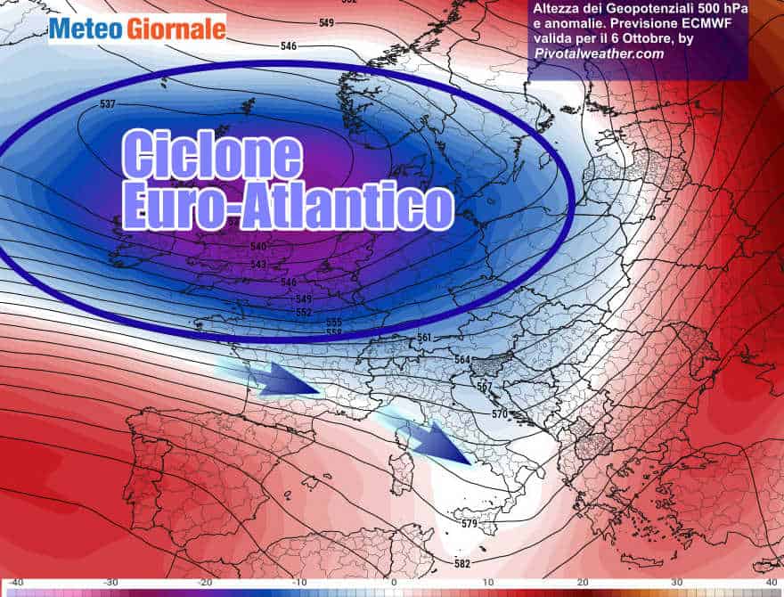 METEO, il VERO AUTUNNO con le grandi Basse Pressioni foriere di maltempo