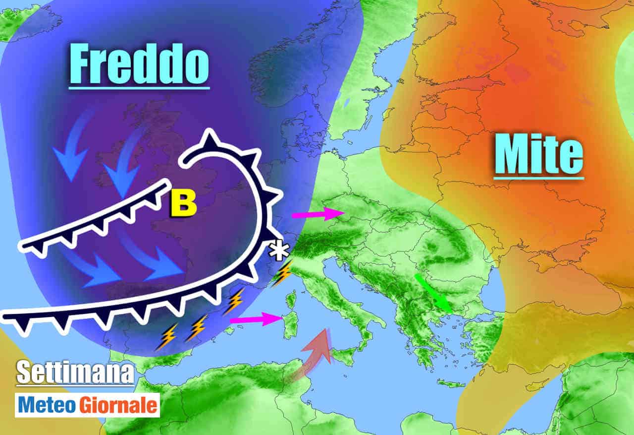 Forte ciclone in Oceano raggiunge l’Europa. Lunedì perturbazione sull’Italia