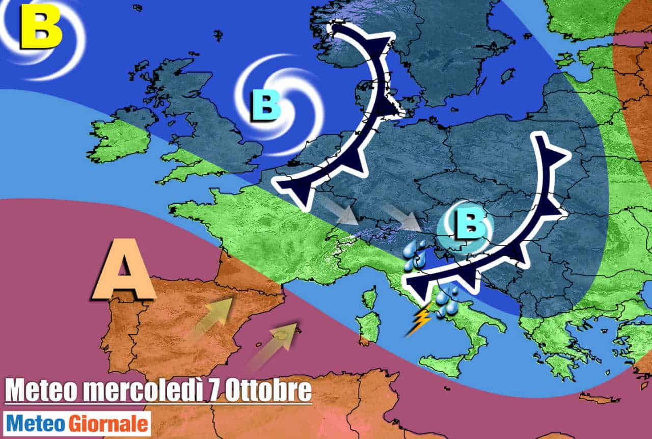 Meteo ancora turbolento sull’Italia, si avvicina nuova perturbazione