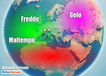 Masse d'aria in movimento verso lo scenario europeo: gelo dalla Siberia. Aria artica, aria oceanica. In Italia avrà un ruolo non trascurabile il caldo del Sahara e delle acque del Mar Mediterraneo.