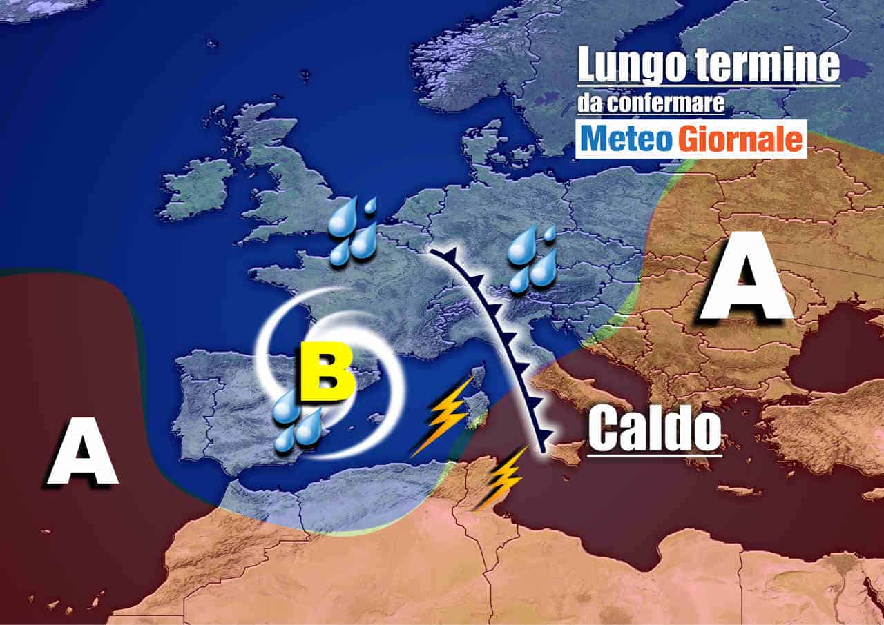 Meteo Italia nel lungo termine: rischio CALDO seguito da NUBIFRAGI