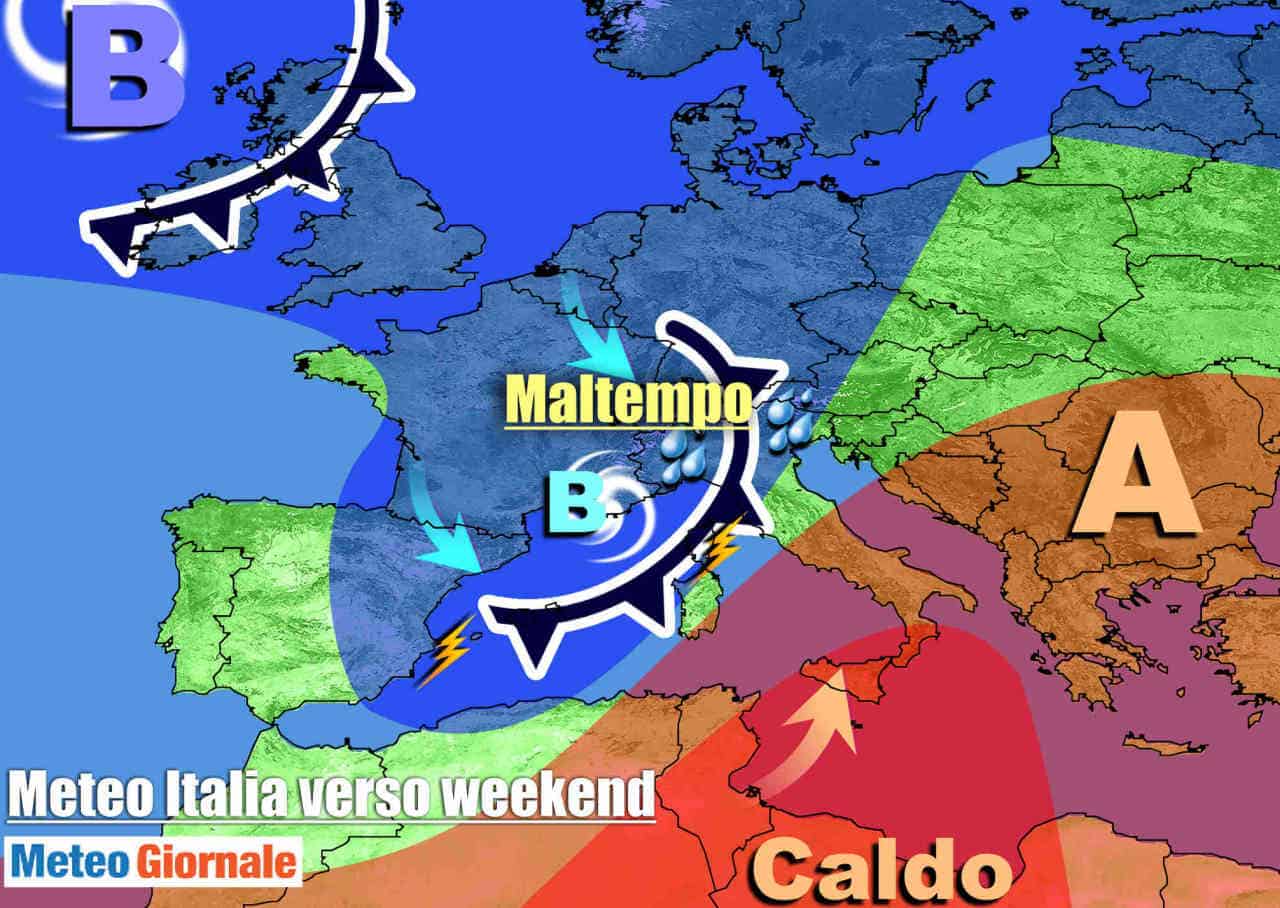 Entra in scena PERTURBAZIONE: meteo in peggioramento, ecco le previsioni