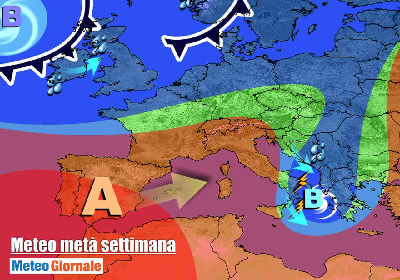 METEO: ultime piogge, sta arrivando un POTENTE ANTICICLONE
