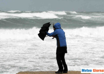 Non solo pioggia, ma anche vento forte e mare in burrasca