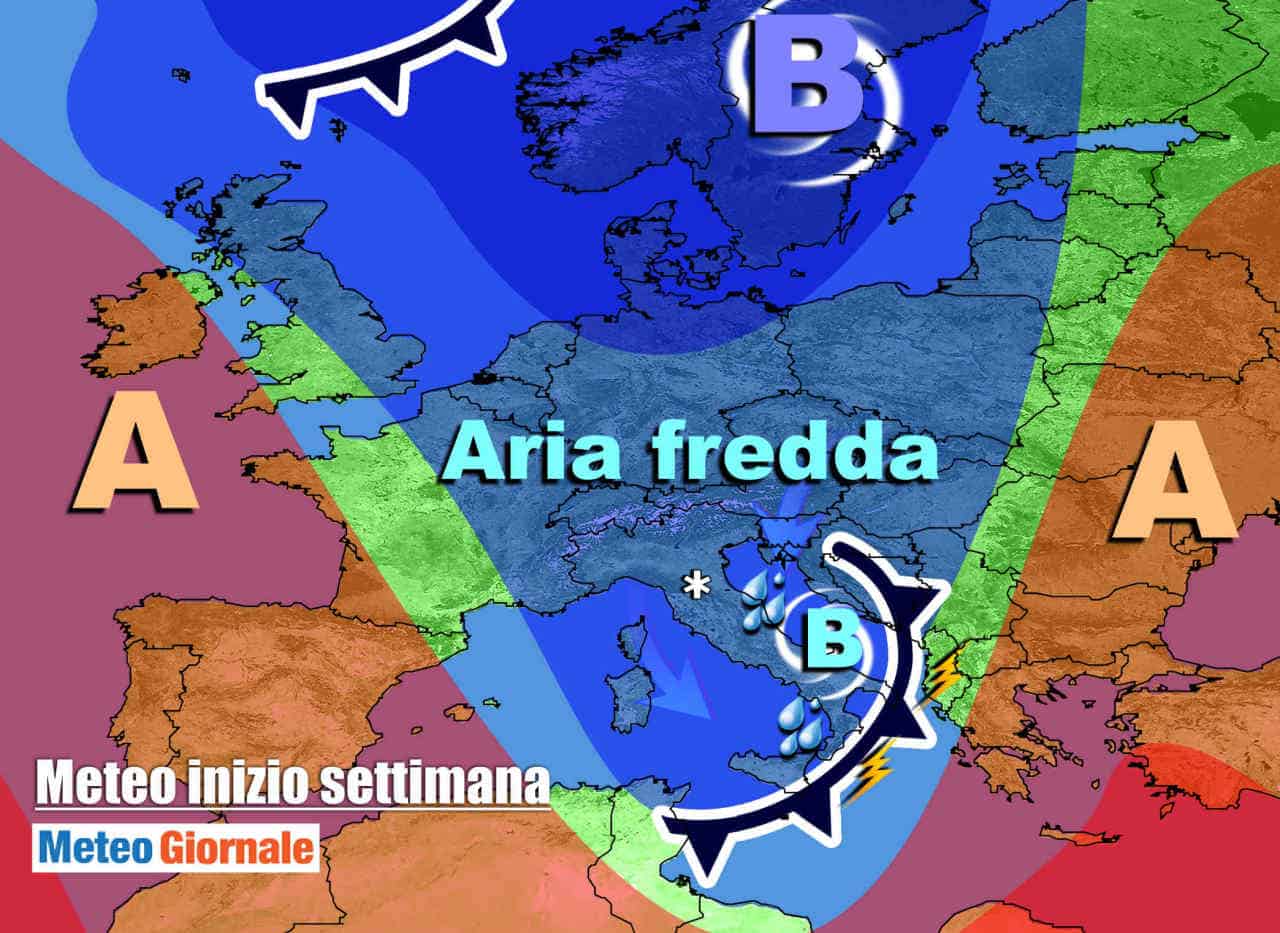 Meteo Italia, FORTE MALTEMPO e FREDDO. Pioggia, temporali e neve, ecco dove