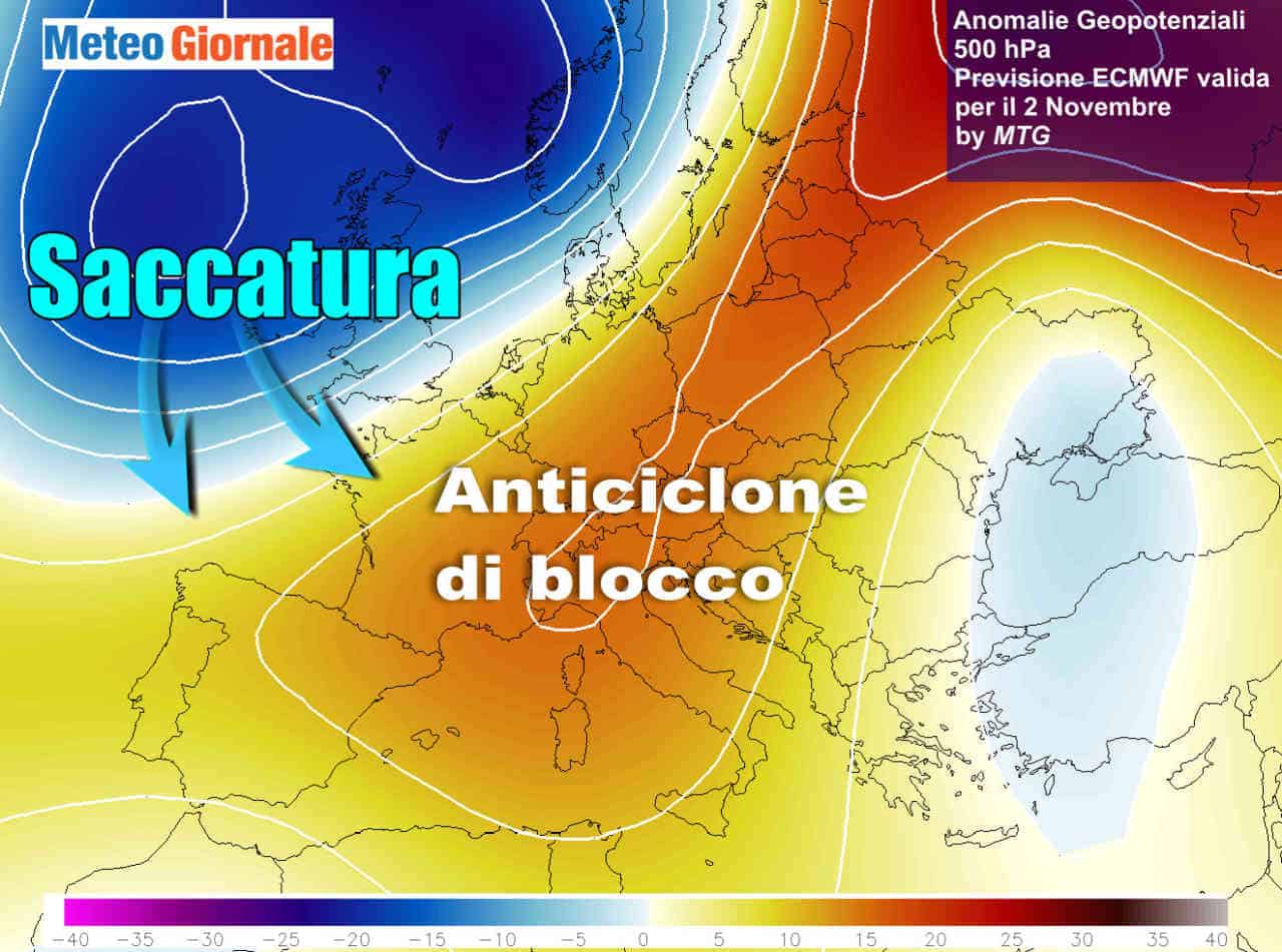 Notevole Anticiclone africano. Stima durata dell'evento meteo in Italia
