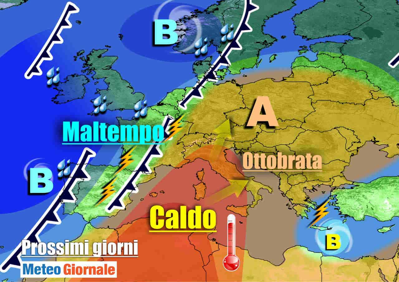 METEO 7 Giorni. Anticiclone e CALDO AFRICANO, ma dal weekend cambia