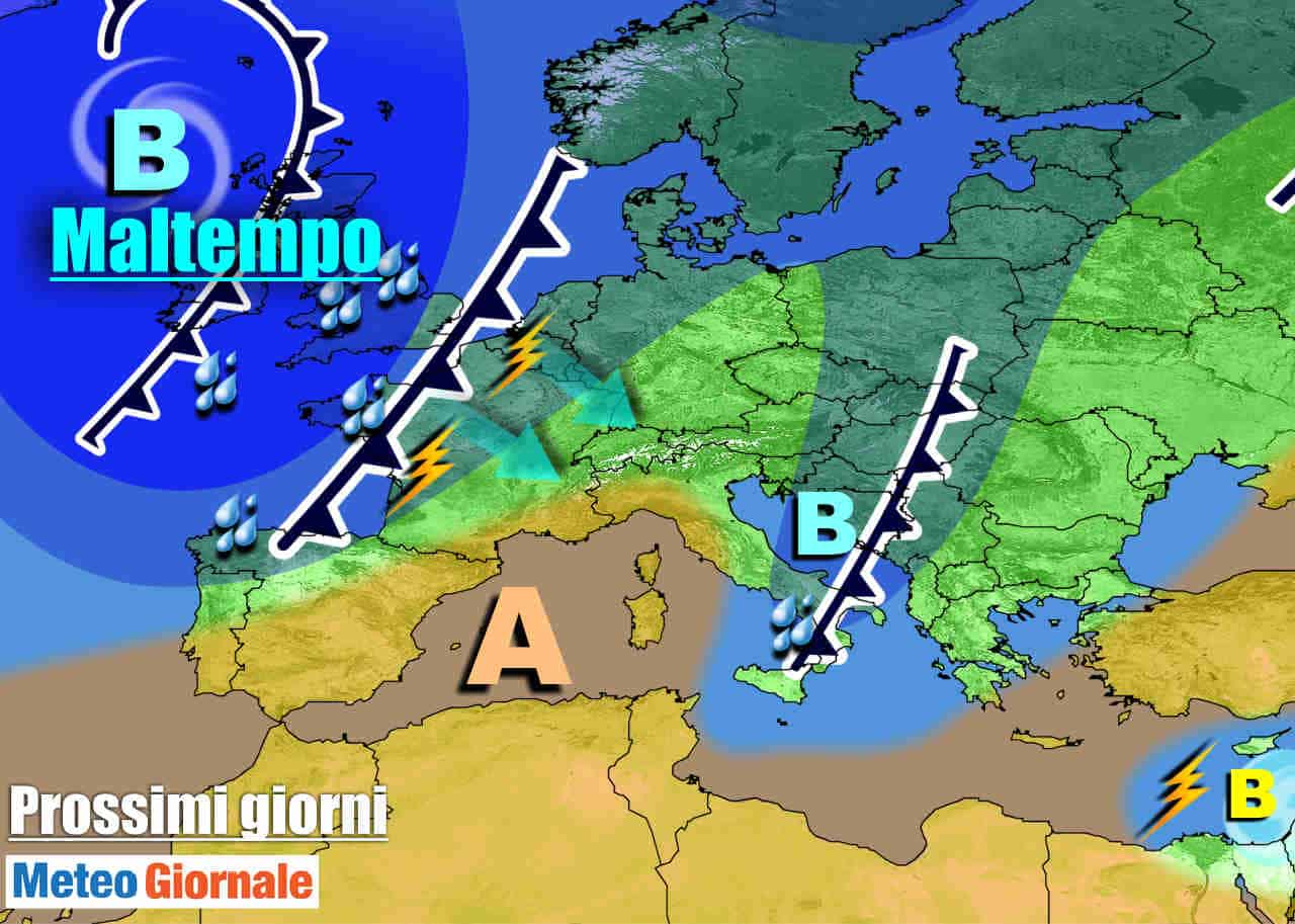 METEO 7 Giorni. Riecco l’AUTUNNO, perturbazioni all’assalto dell’Italia