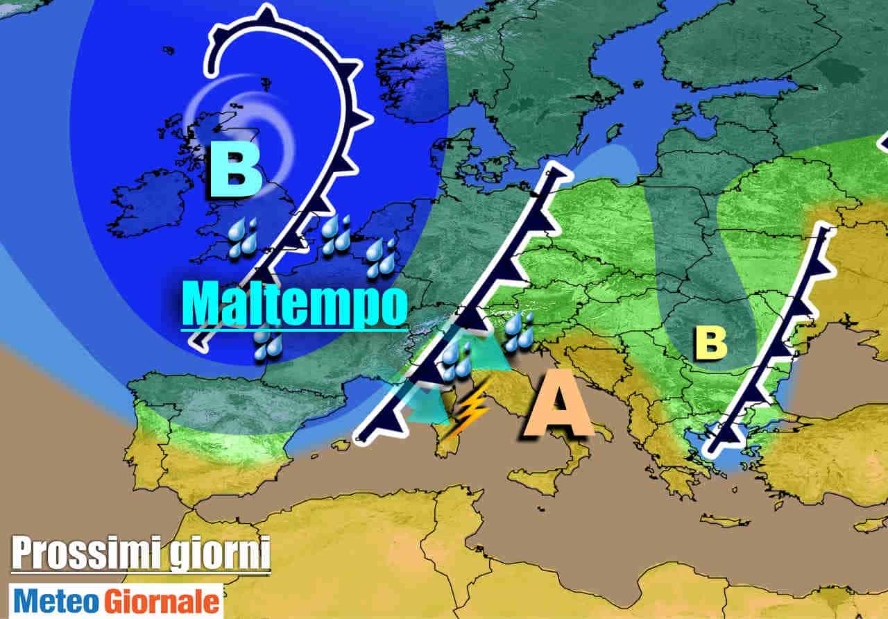 METEO 7 Giorni. Nuovo MALTEMPO ad inizio settimana, poi FORTE ANTICICLONE