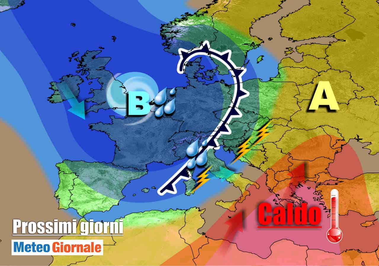METEO Italia. Maltempo e PIOGGIA, domenica arriva la seconda perturbazione