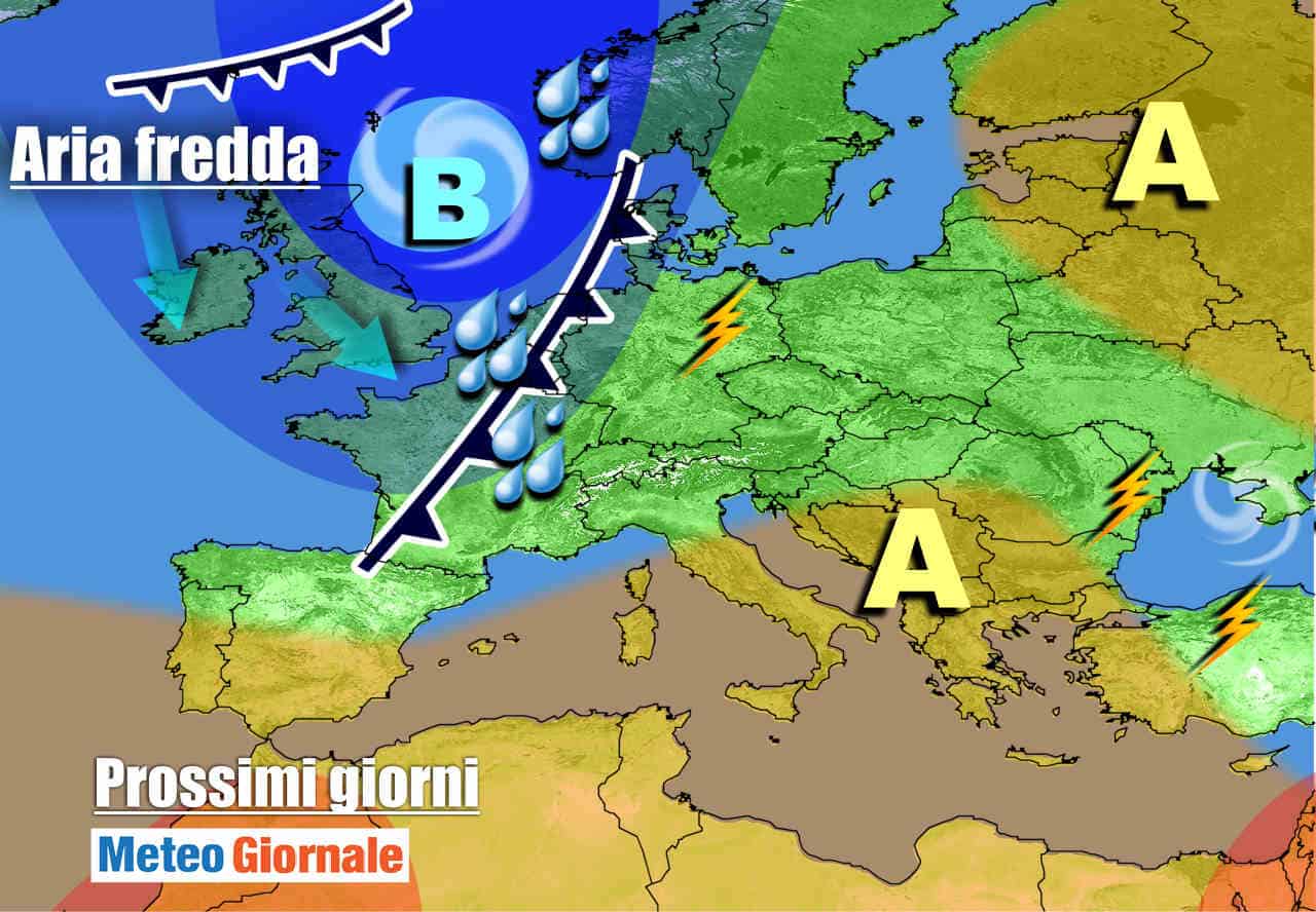 METEO 7 Giorni. MALTEMPO dal weekend, arrivano anche FREDDO e NEVE