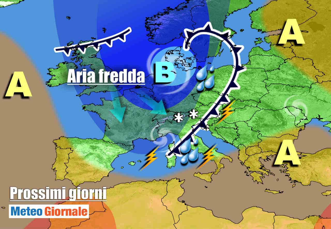 METEO 7 Giorni: FRONTE ARTICO verso l’Italia. MALTEMPO e CALO TERMICO