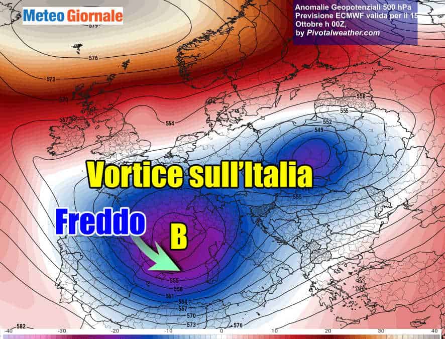 Un CICLONE irrompe verso l’Italia, METEO in forte peggioramento