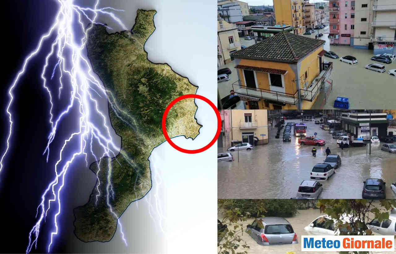 Meteo estremo, eccezionale alluvione in Calabria. Allagata Crotone