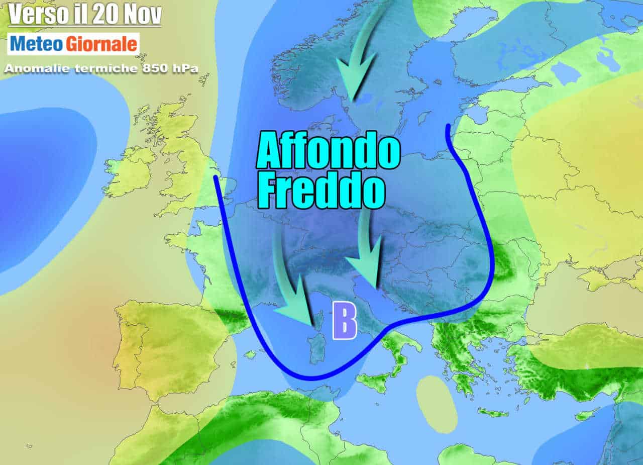 METEO Italia. Veloce perturbazione, AUTUNNO riparte. Dal 20 FREDDO da nord