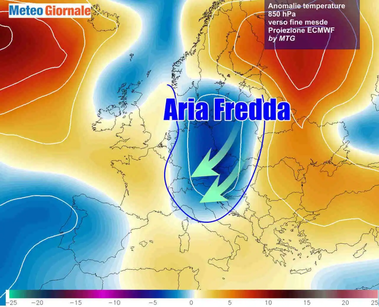 Possibili sorprese fredde attorno al 29-30 Novembre