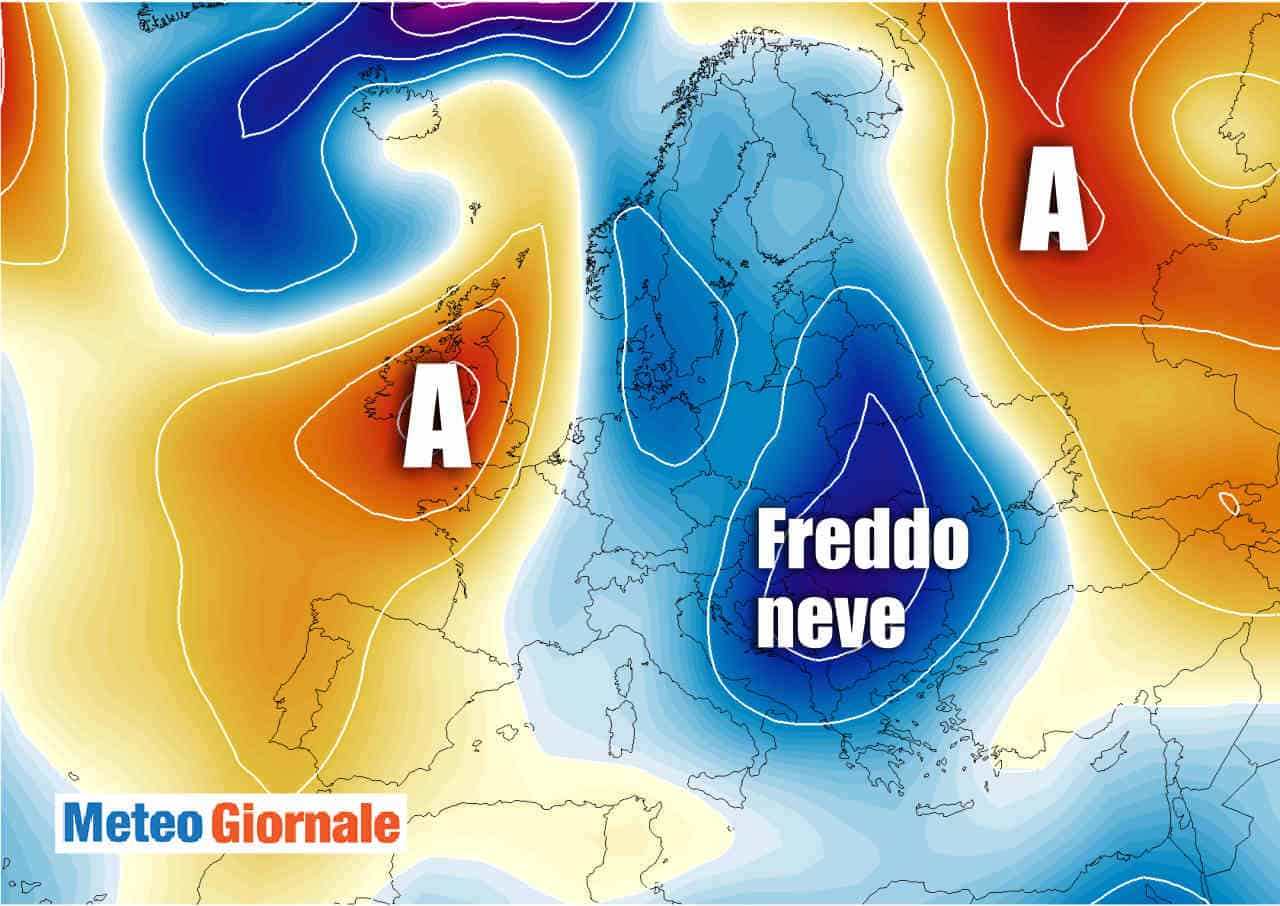 Meteo lungo periodo freddo e perturbato, Inverno