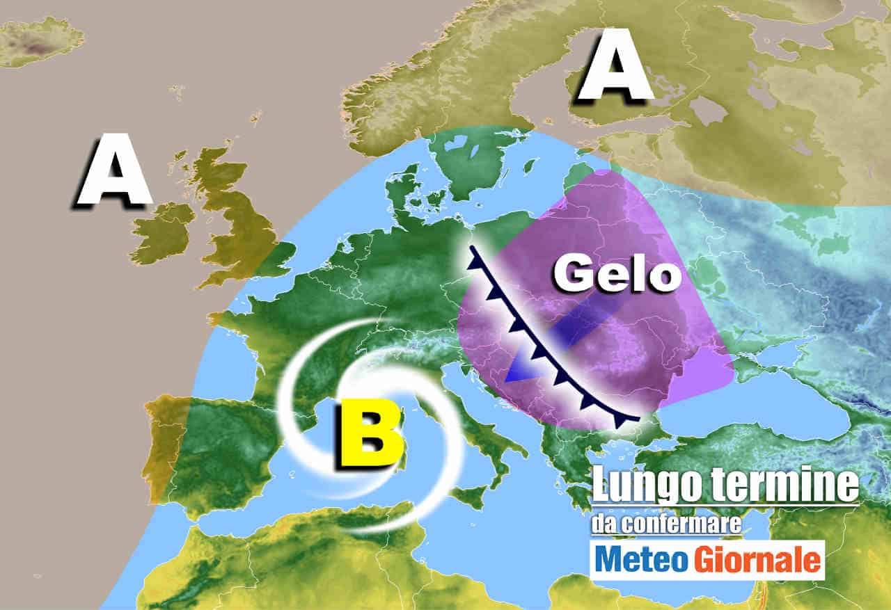 Meteo Italia lungo periodo: fasi di freddo, con neve basse quote