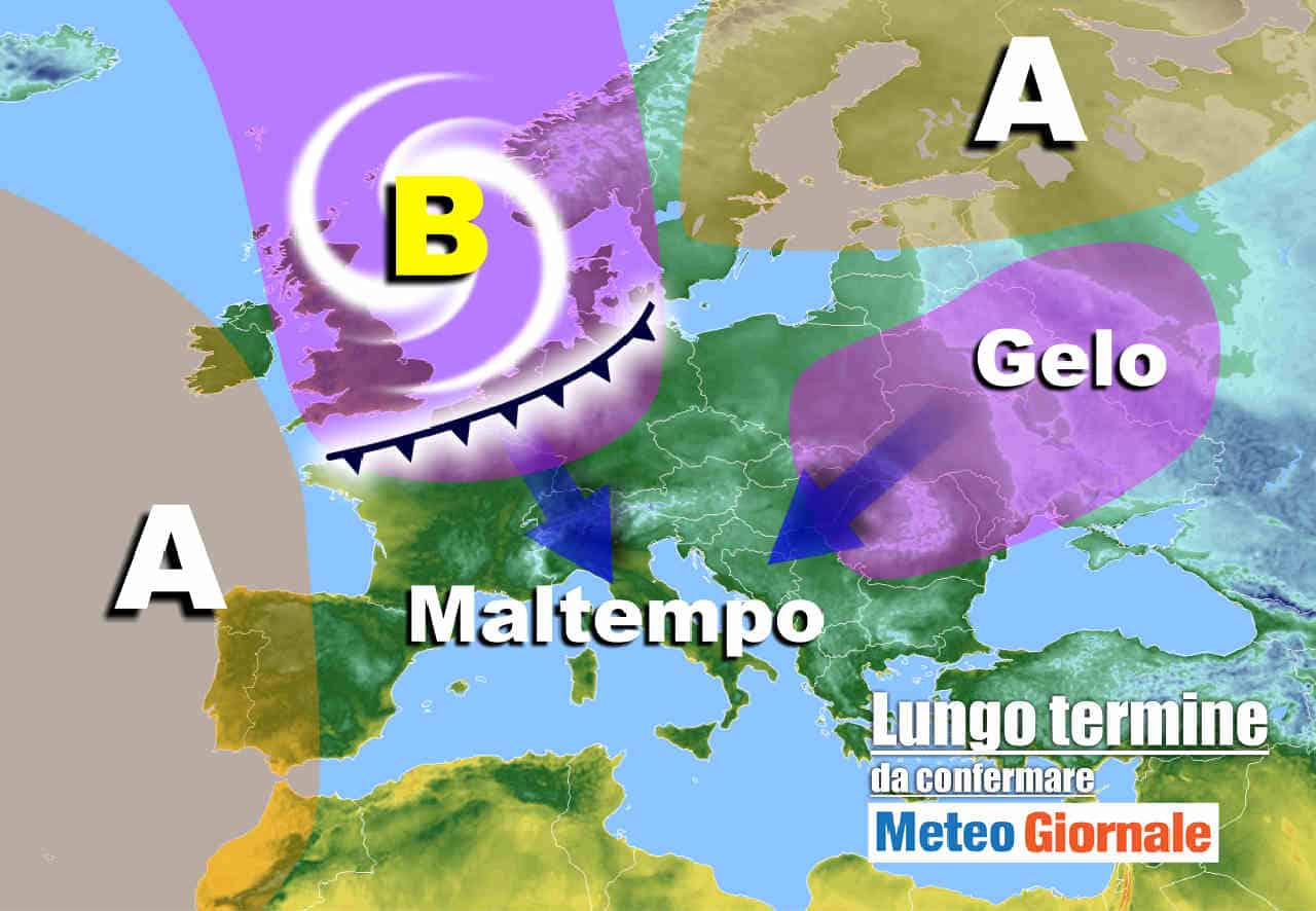 Meteo Italia lungo termine: FREDDO, NEVE, maltempo, invernali