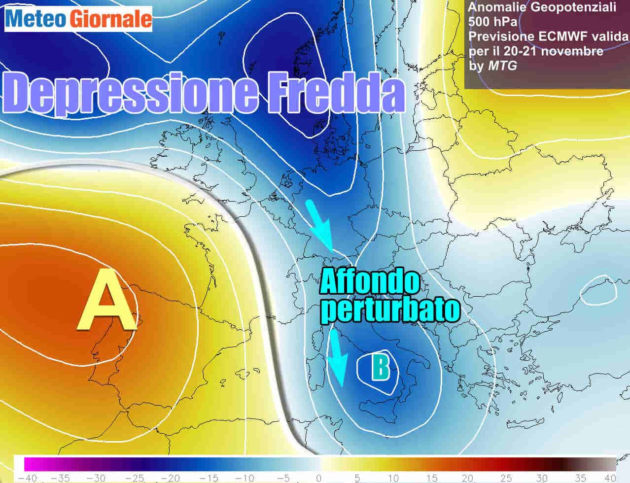 Improvviso Inverno a fine Novembre. Tendenza meteo