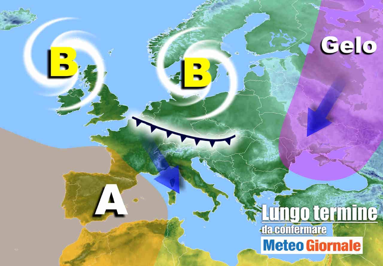 Meteo Italia lungo periodo: si sgretola l'ANTICICLONE, incombe l'INVERNO